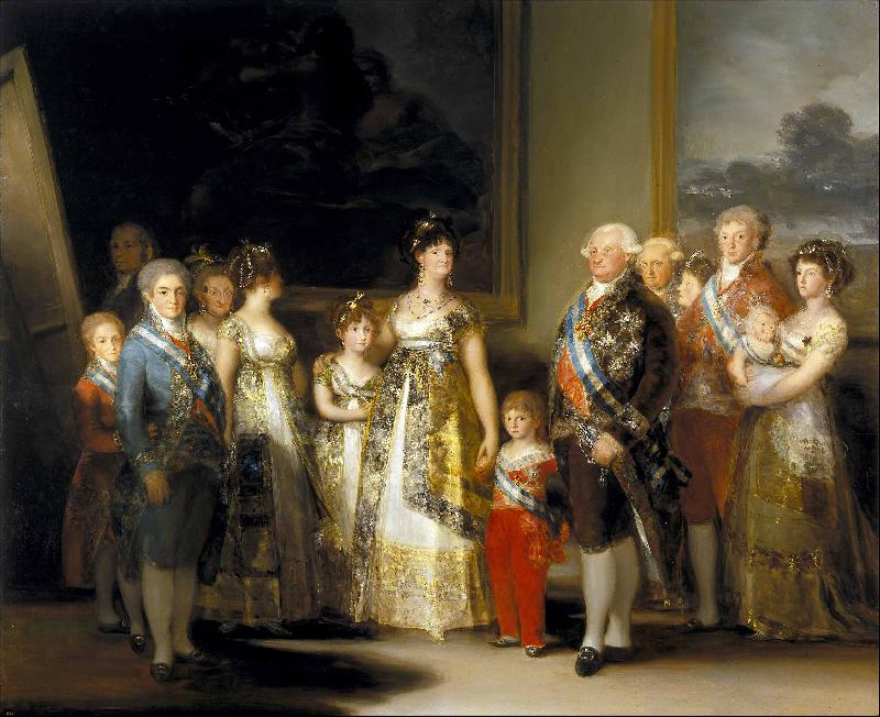 Francisco de Goya Charles IV of Spain and His Family oil painting image